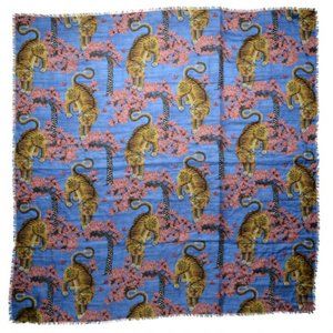 Gucci Voile Bengal Tiger Scarf/Shawl